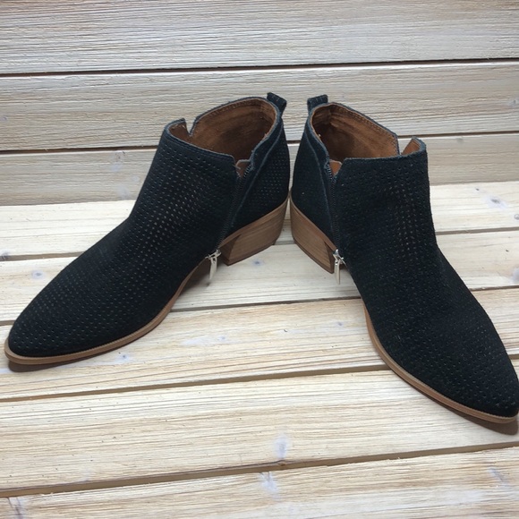 Franco Sarto Dingo Side Zip Perforated Booties - Picture 5 of 10